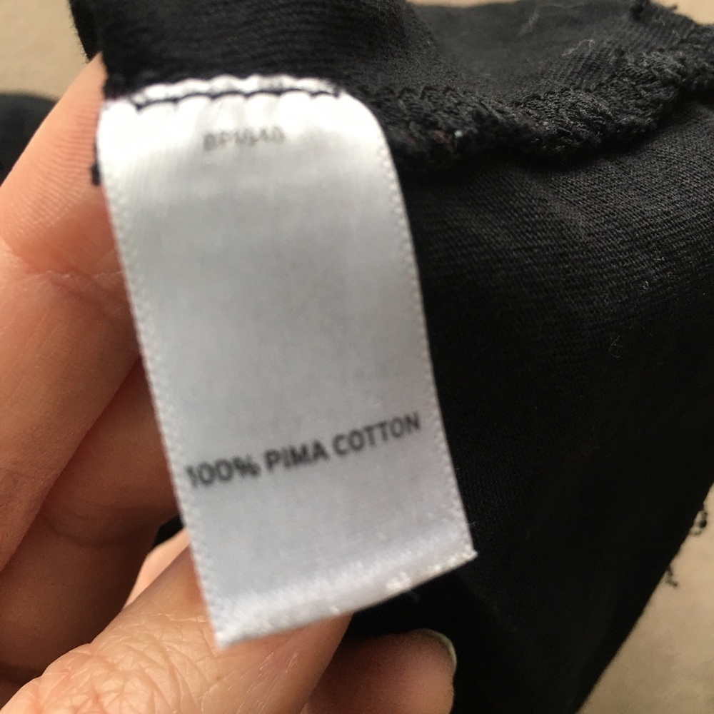 14th & Union Scoopneck, Lightweight, Cap Sleeve Tee, Black, Size S - Picture 6 of 9